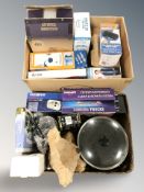 Two boxes of slow cooker, heated scarf,