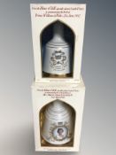 A Bell's Scotch whisky decanter commemorating the birth of Prince William 1982,