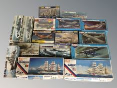 A box of model Airfix kits and Novo Kits CONDITION REPORT: contents unchecked