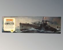 A Matchbox flower class corvette scale model in box.