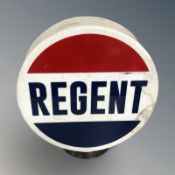 A Regent petrol globe sign