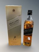 Two bottles of whisky, Johnnie Walker Gold Label Reserve, 70cl, together with Black Label, 70cl.