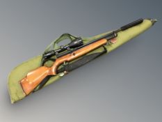 A Webley Raider PCP bolt action .