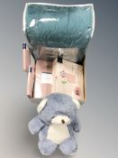 A Cozee Home velvet soft bed spread 150 cm x 200 cm, further new bedding,