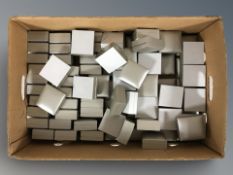 A box of empty jewellery boxes.
