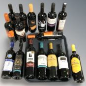 A group of alcohol including red wine, merlot, shiraz,