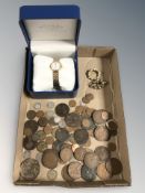 A group of antique and later coins, commemorative crowns,