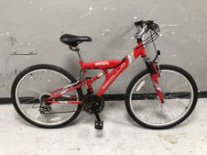 An Apollo XL full suspension mountain bike, frame 16