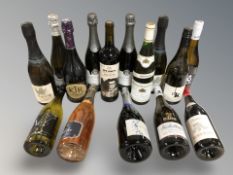 A group of alcohol including red wine, white wine,