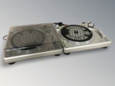 Two Ministry of Sound turntables model MOSTT-1000 CONDITION REPORT: Un-tested.