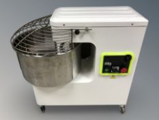 A Moretti Forni commercial mixer on wheels