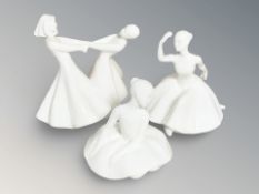 Three Royal Doulton figures - Images The Dance,