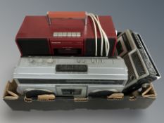 A group of stereo cassette player,