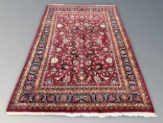 An Isfahan carpet, Central Iran,