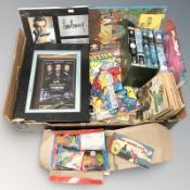 A group of vintage comics, Marvel and Mystery comics, Battle picture booklets,