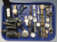 A pair of German Dienstglas 6x30 binoculars,