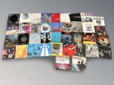 A record box containing good vinyl records including Pink Floyd, Tangerine Dream, The Byrds,