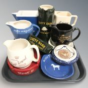 A group of advertising wares,