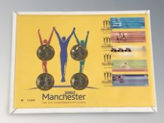 A Royal Mint first day coin cover 2002 Manchester Commonwealth Games.