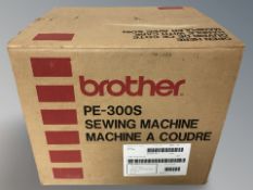 A Brother PE-300S sewing machine.