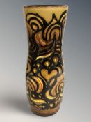 A Poole pottery studio vase,