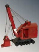 A Triang tin plated model crane