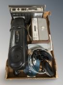 A group of electricals, Bush DAB radio, Panasonic stereo,