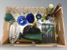 A box of coloured glass,