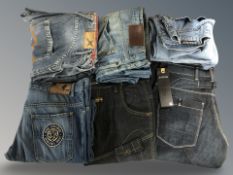 A group of denim jeans, French Connection,