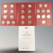 A Royal Mint Great British Coin Hunt folder of 50p pieces,