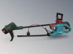 A Bosch hedge cutter together with a strimmer.