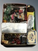 A group of smoking related items, pipes, novelty pistol pipe,