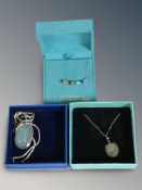 A Stella Picciotto silver gilt and cubic zirconia necklace,