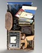 A Taylor universal meter model 81C, together with a pair of Fusco 10x50 binoculars,