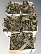 A very large quantity of military webbing and yokes (5 boxes)