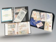A collection of foreign banknotes