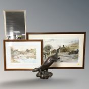 After Mark Gibbons : Low tide at Batson Creek, colour print,