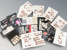 Two stock books and numerous loose British stamps,