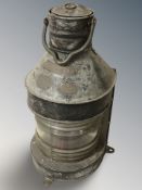 A Smith & Barnes, Newcastle on Tyne ship's masthead light, height 70 cm including handle.