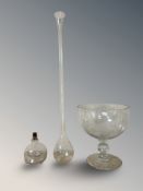 A 19th century glass fly catcher,