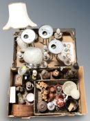 A group of costume brooches, figures,