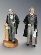 Two Royal Doulton figures 'Statesman' HN2859 and 'The Lawyer' HN3041.