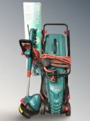 A Bosch electric mower,