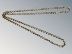 A 9ct yellow gold necklace, length 51 cm CONDITION REPORT: 8.