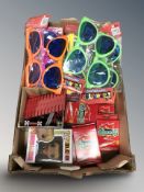 Children's novelty sunglasses, Funko Pop figures,