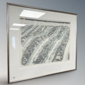 Danish School : Abstract colour print, 61 cm x 48 cm, indistinctly signed.