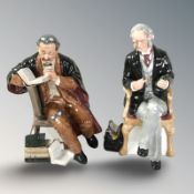 Two Royal Doulton figures 'The Professor' HN2281 and 'The Doctor' HN2858.