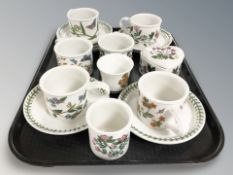 Fifteen pieces of Portmeirion china.