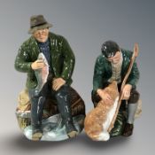 Two Royal Doulton figures 'A Good Catch' HN2258 and 'The Master' HN2325.