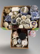 Ringtons mugs, caddies,